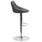 Emma and Oliver Bucket Seat Adjustable Height Barstool with Diamond Pattern Back